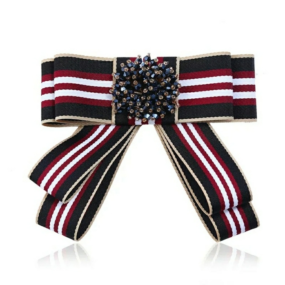 Designer inspired ribbon brooch